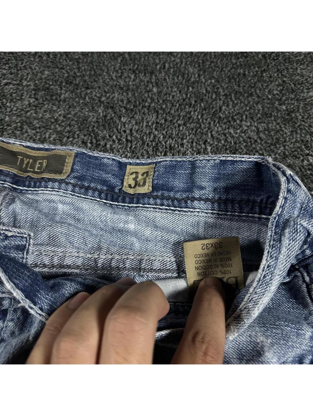 Y2K Skater BKE Buckle Tyler Baggy Light Wash Jeans - Fits 32x28.5! - Picture 3 of 8